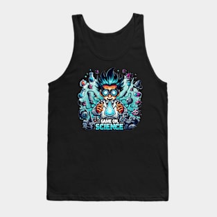 Quantum Gameplay: 'Game On, Science' Illustration Tank Top